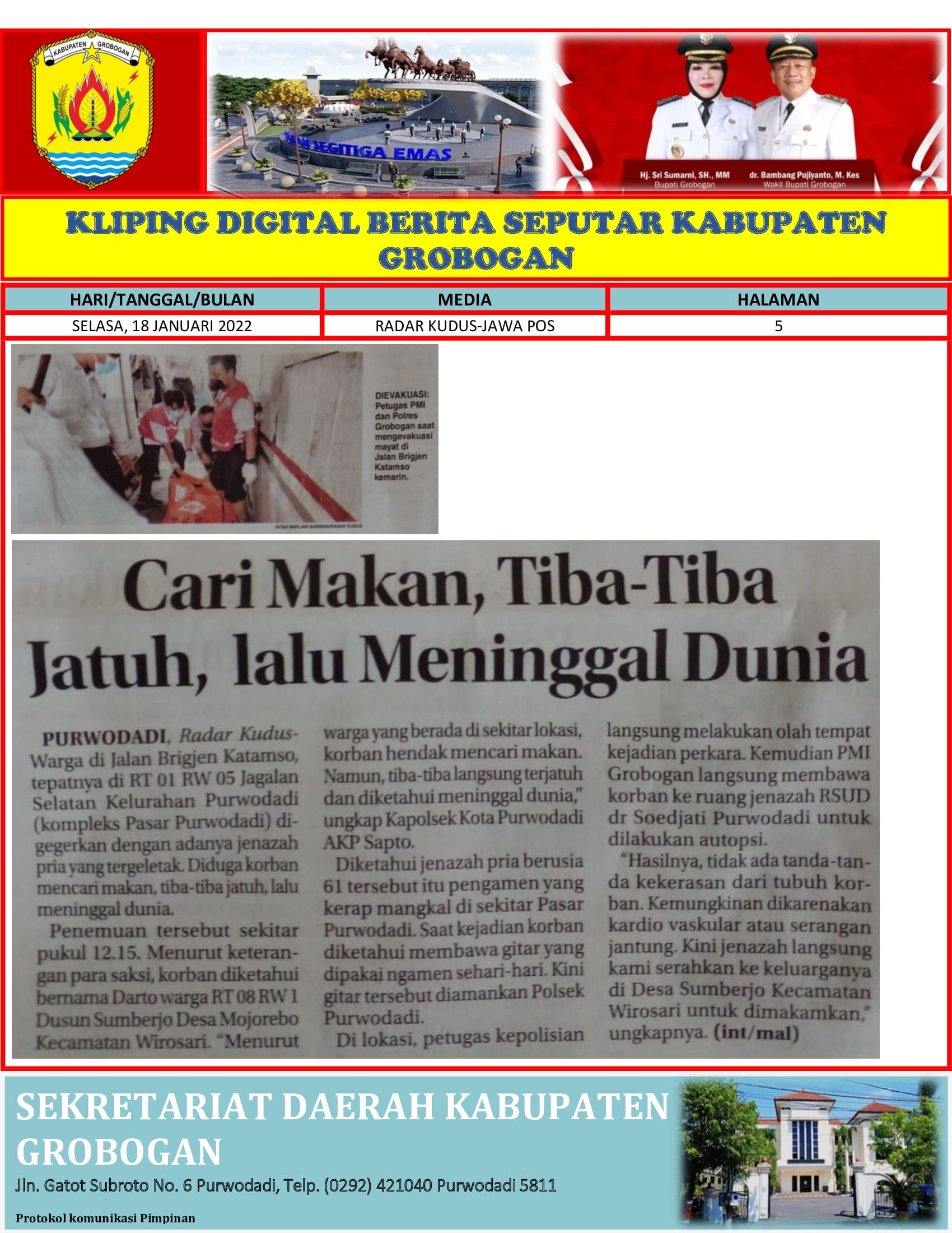 Cari Makan Tiba Tiba Jatuh Lalu Meninggal Dunia Radar Kudus 18012022 min