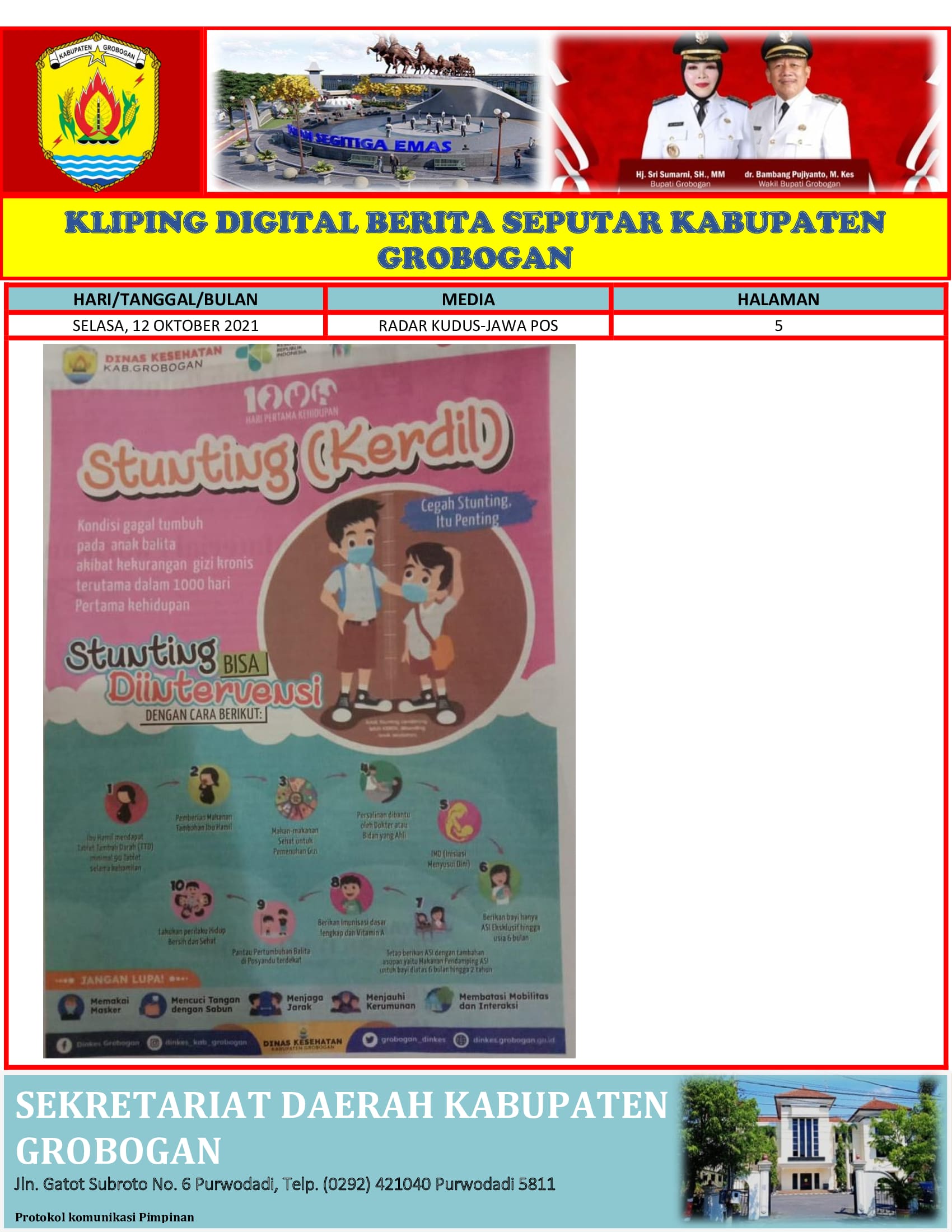 Cegah Stunting Radar Kudus 12.10.2021