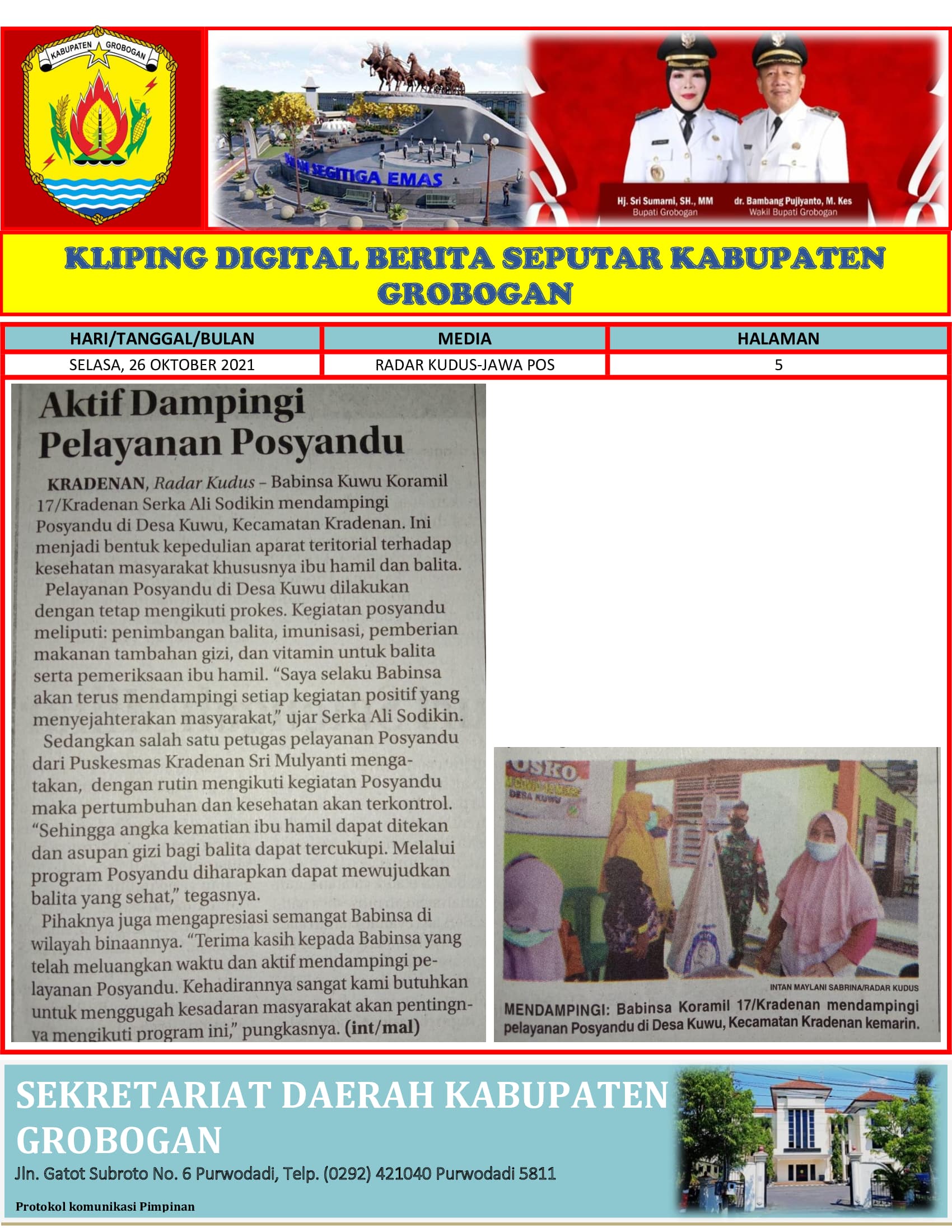 Aktif Dampingi Pelayanan Posyandu Radar Kudus 26.10.2021 min