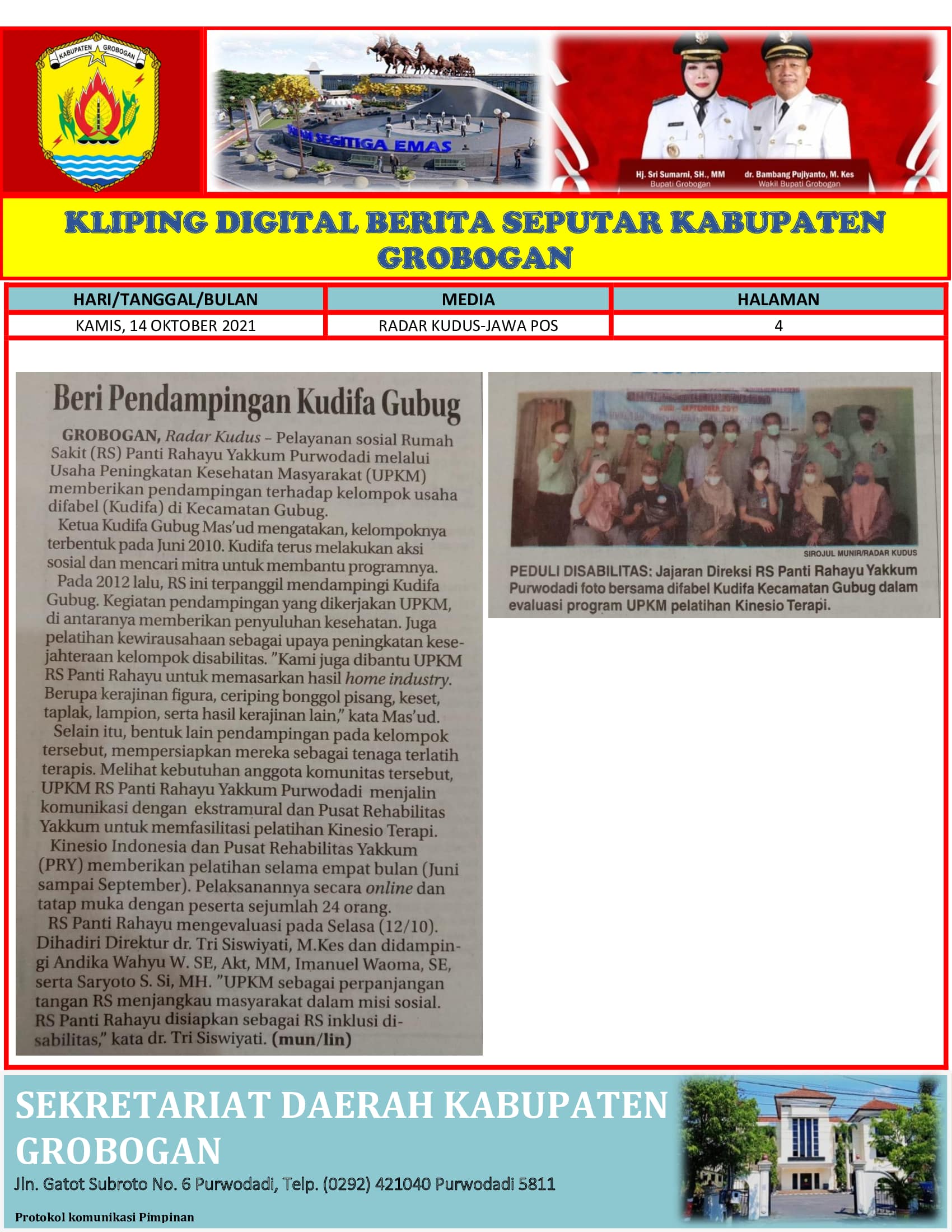 Beri Pendampingan Kudifa Gubug Radar Kudus 14.10.2021