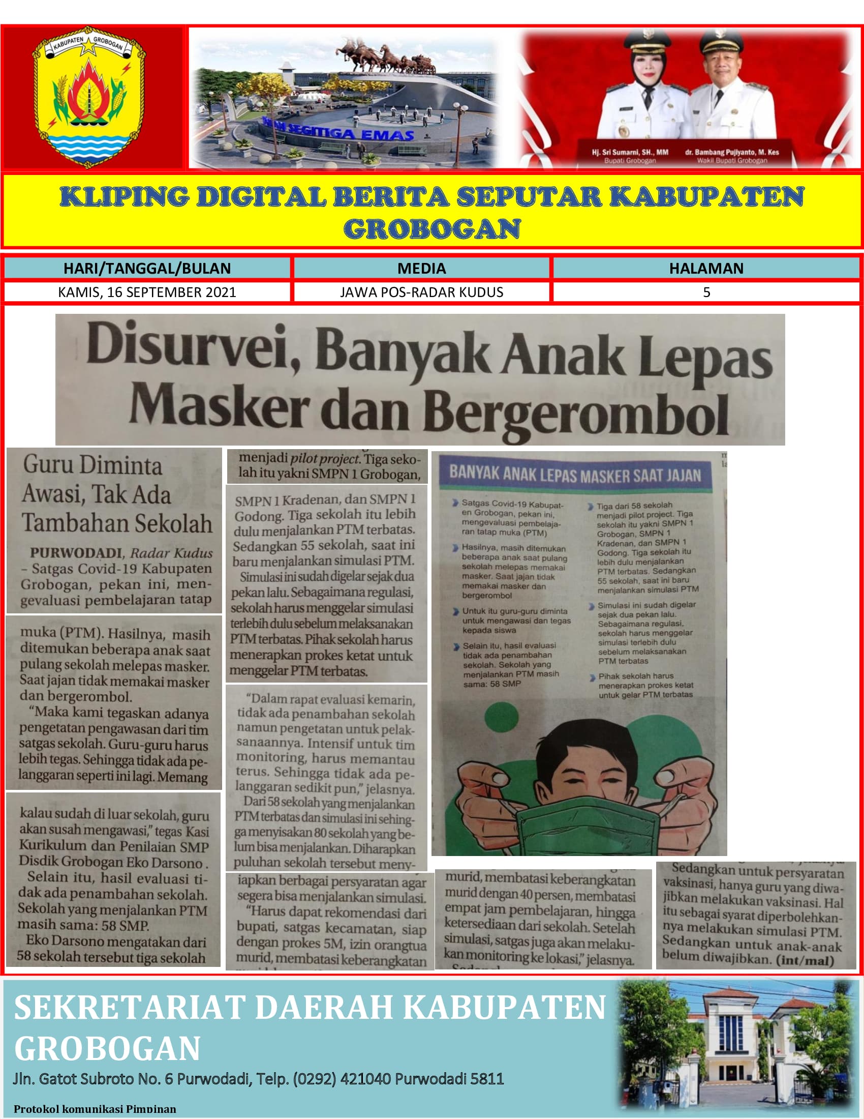 Disurvey Anak Banyak Lepas Masker dan Bergerombol Radar Kudus 16.09.2021