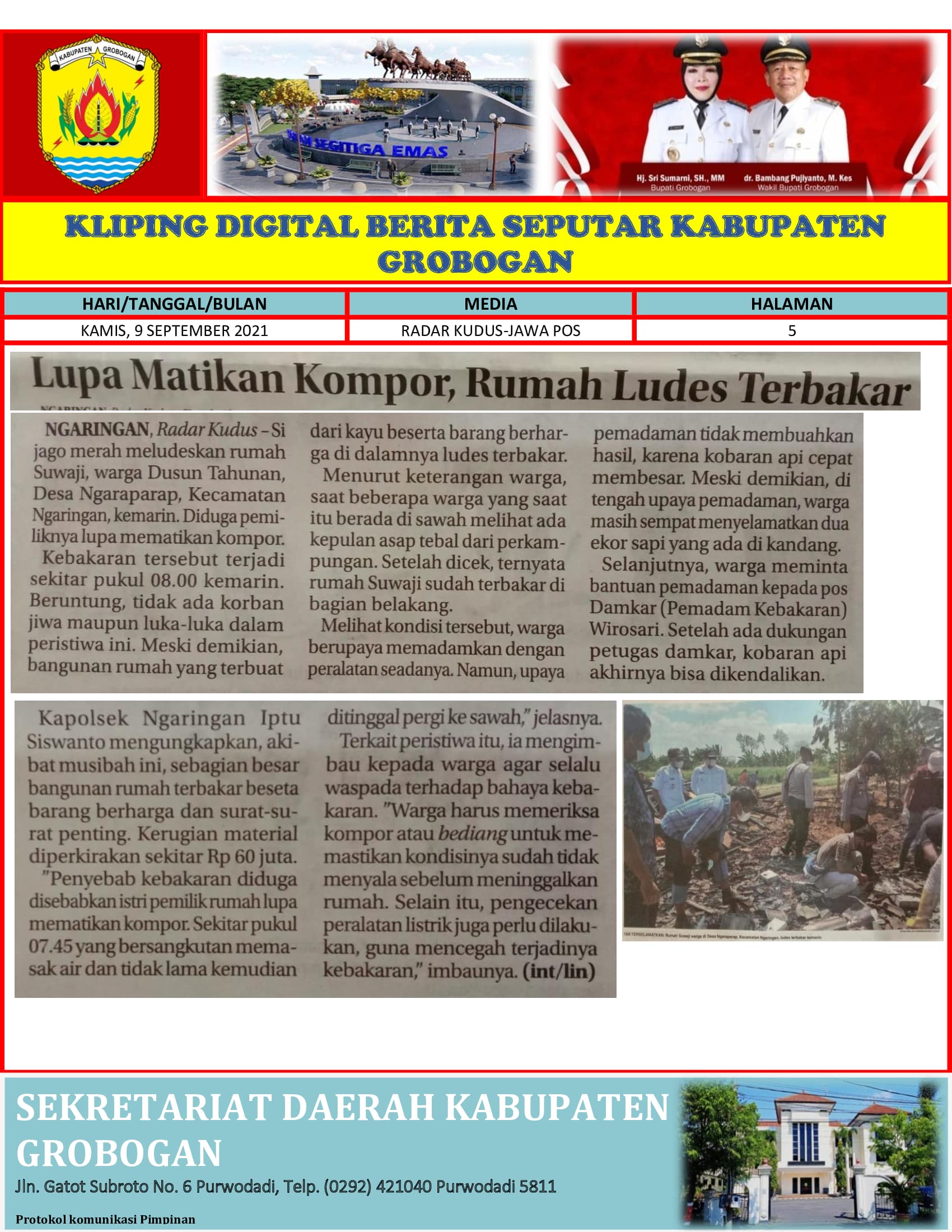 Lupa Matikan Kompor Rumah Ludes Terbakar Radar Kudus 09.09.2021