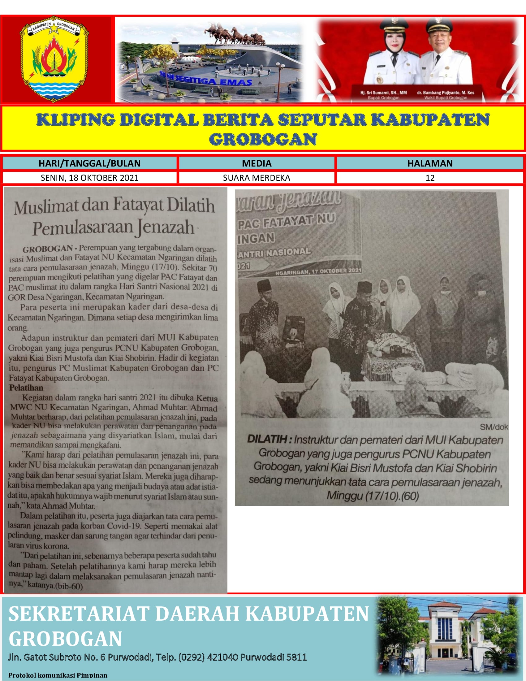 Muslimat Dan Fatayat Dilatih Pemulasaraan Jenazah Suara Merdeka 18.10.2021