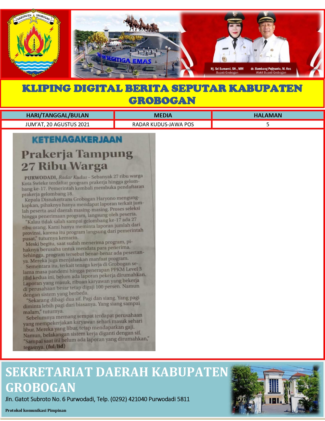 Prakerja Tampung 27 Ribu Warga Radar Kudus 20.08.21