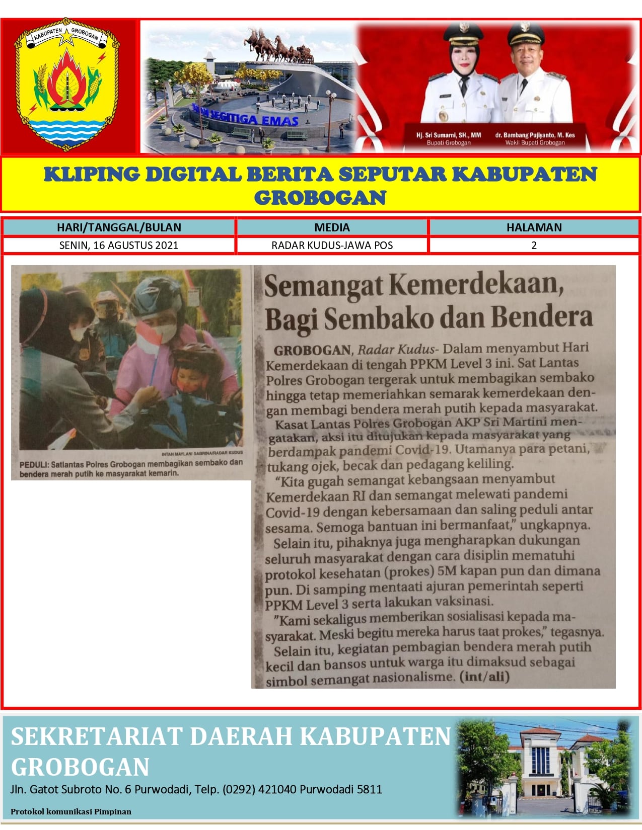 Semangat Kemerdekaan Bagi Sembako dan Bendera Radar Kudus16.08.21 min