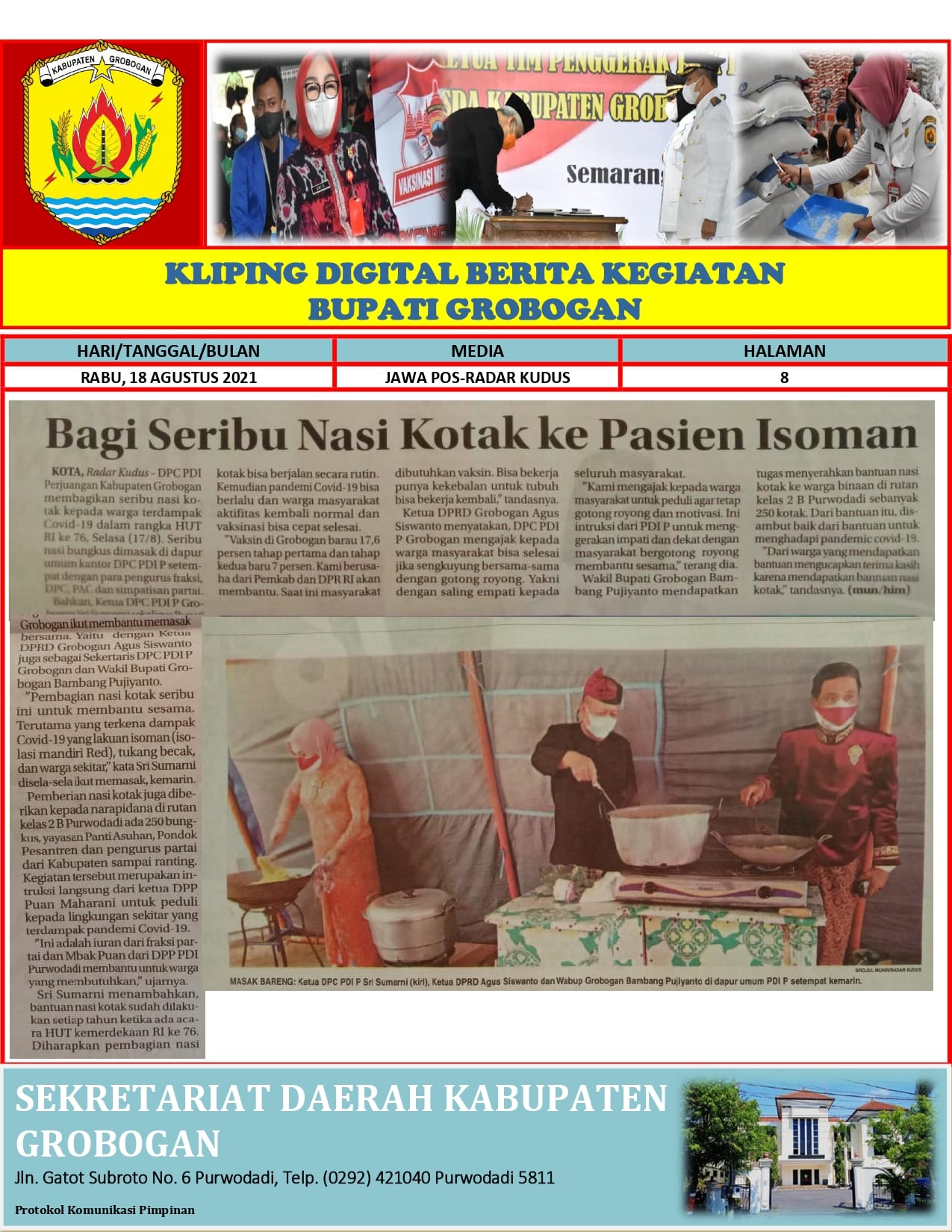 Seribu Nasi Kotak Ke Pasien Isoman Radar Kudus 18.08.21 min