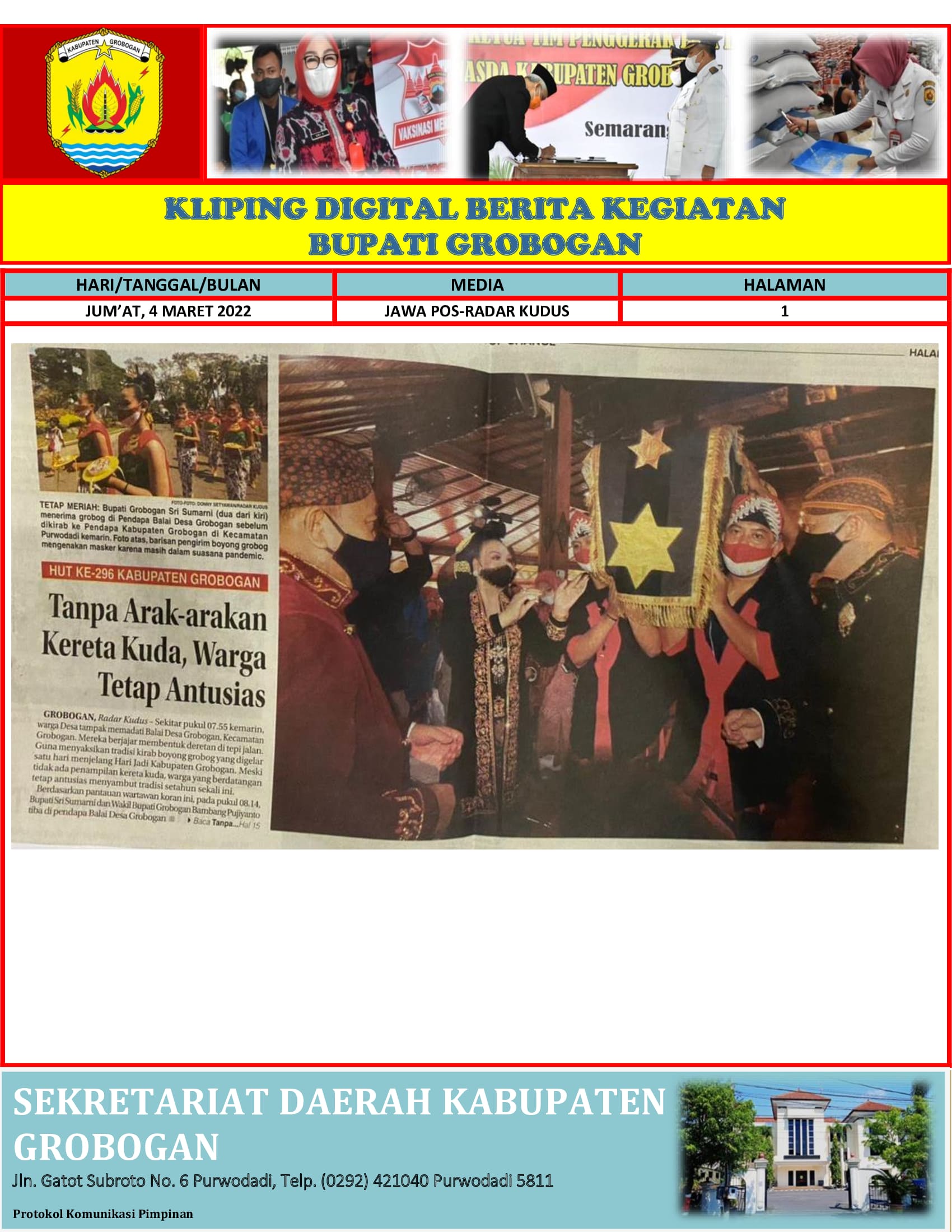 Tanpa Arak arakan Kereta Kuda Warga Tetap Antusias Radar Kudus 4032022