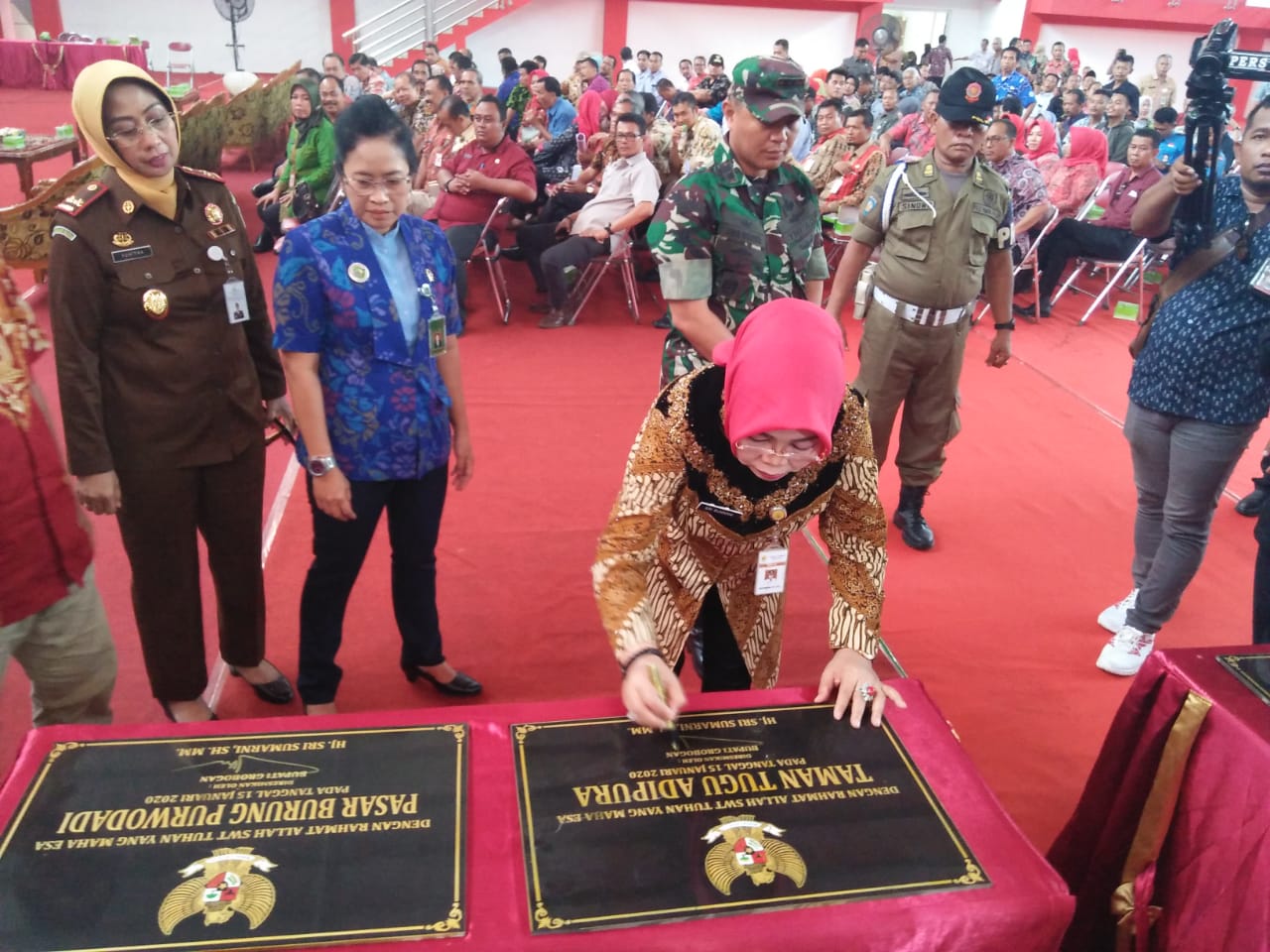 Peresmian Hasil Pembangunan Kegiatan Tahun Anggaran 2019 oleh Bupati Grobogan (Dok. ProtKomPim)